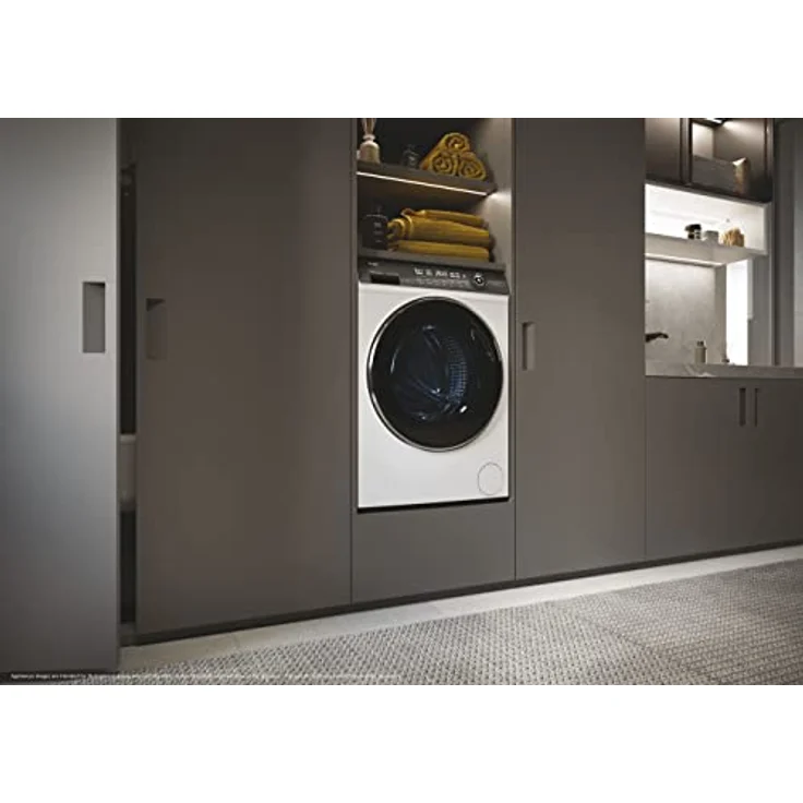 Haier HW110-B14979U1 Frontlader 11 kg 1.400 U pro Min WLAN (Wi-Fi) - Energieeffizienz A -30%, Direct Motion Motor, Dampffunktion, Smart Dual Spray, Antibakterielle Technologie, Wi-Fi & hOn App, Pillow-Schontrommel, Trommelinnenbeleuchtung, Personalisiertes Wascherlebnis, Endzeitvorwahl, i-Time, XL-Trommel – Bild 9