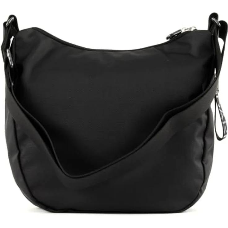 Mandarina Duck Beuteltasche MD20 Hobo QMTV1, sportliche Umhängetasche aus Nylon-Polyester-Mix, schwarz, 31.5 x 12 x 28 cm – Bild 4