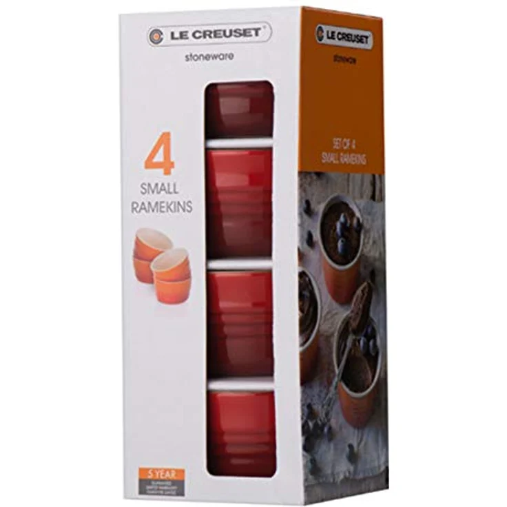 Le Creuset Förmchen-Set, 4-teilig, Rund, Je 120 ml- Ø 8 cm, Steinzeug, Kirschrot – Bild 4