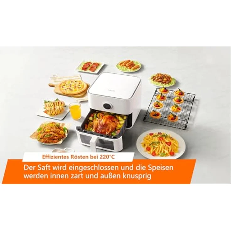 Xiaomi Smart Air Fryer 5.5L, High temperature degreasing, Flip-free design, Transparent window – Bild 5