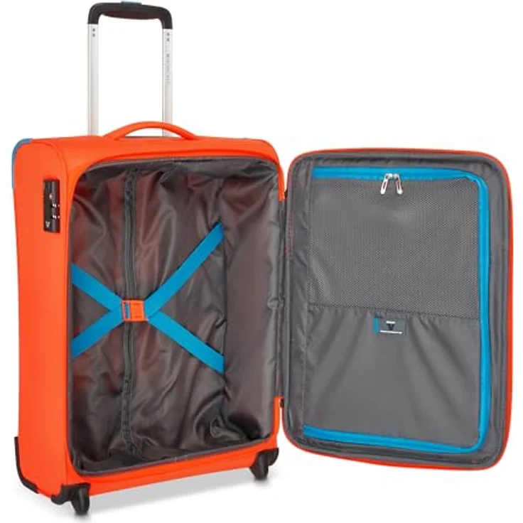 RONCATO LITE Soft Kabinen-Trolley 2 Rollen, 55x40x20 cm, 42 L, nur 1.6 kg, TSA-Schloss, leuchtend orange – Bild 4