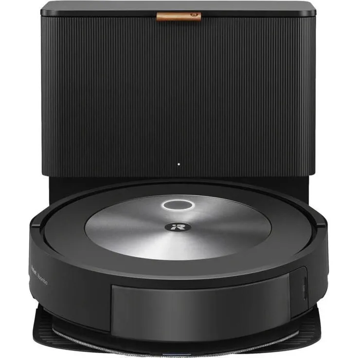iRobot Roomba Combo j5+, Staubsauger Roboter mit Wischfunktion, Schwarz, Grau, Intelligente Kartierung und Hinderniserkennung