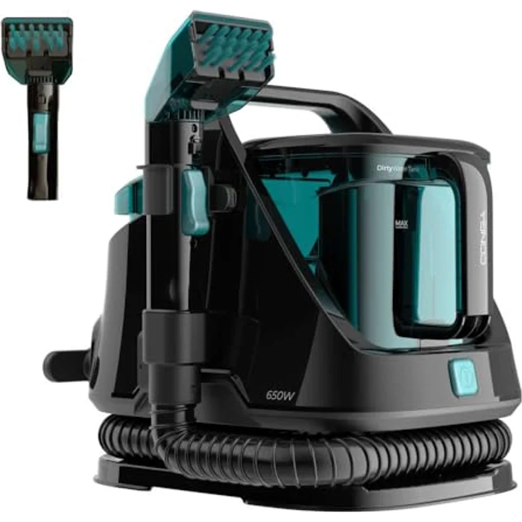 Cecotec Conga 5000 Carpet&Spot Clean XXL, Polsterstaubsauger mit 650 W, zwei Wassertanks, 11 kPa Saugleistung und Wassersprühsystem – Bild 1