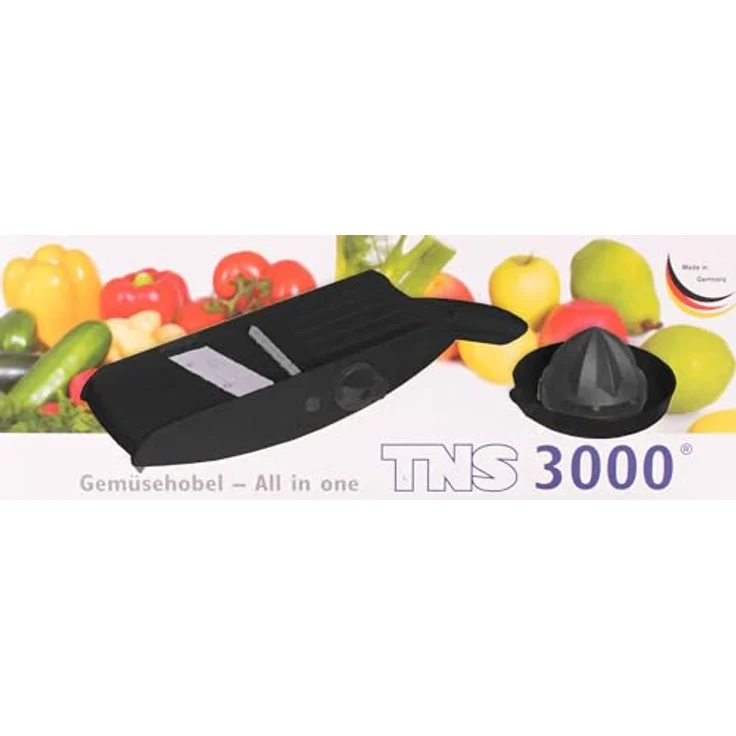 TNS TNS 3000 GEMÜSEHOBEL Multireibe, All-in-One Küchengerät für 32 verschiedene Schnitte, Schwarz-Grau: Tests, Infos & Preisvergleich