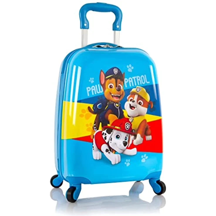Heys Kinderkoffer Paw Patrol, Blau, 4 Rollen, Kindertrolley Handgepäck-Koffer Kinderreisegepäck – Bild 1