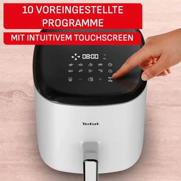 Tefal Heißluftfritteuse Easy Fry Pop, 5 L, 1 kg, 10 automatische Programme, inkl. 35 Backpapierblätter, farbenfroh – Bild 5