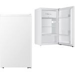 YUNA Kühlschrank SINAIDA E mit Fresh Zone/ 94L Nutzinhalt/Vollraumkühlschrank/ 84 cm hoch/ 86 kWh/Jahr/Türanschlag wechselbar/Leiser Betrieb 36 dB/Weiß