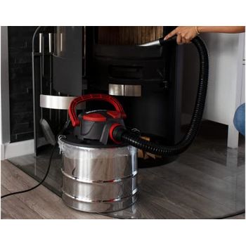 Starmix AV P-15 18 V Battery Ash Vacuum Cleaner for Fireplace and Fireboxes, Compatible with CAS Battery (not included), 350 Watt and 15 L Volume, Ash Vacuum Cleaner with 1.3 m Aluminium
