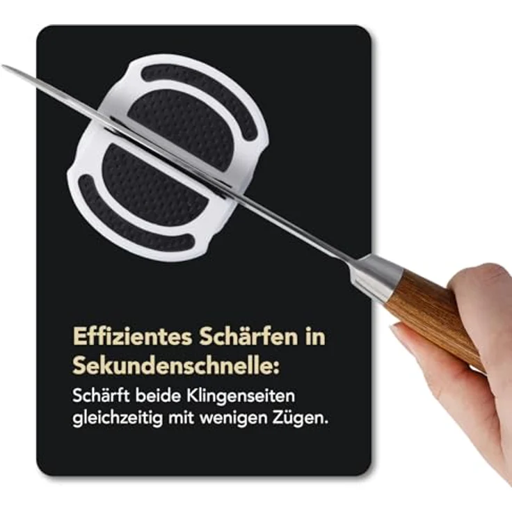 DMT SIMPLE-Sharp, Messerschärfer für Küchen- und Outdoormesser, Weiss, mit feiner Diamant-Körnung und geführtem Schärfen – Bild 2