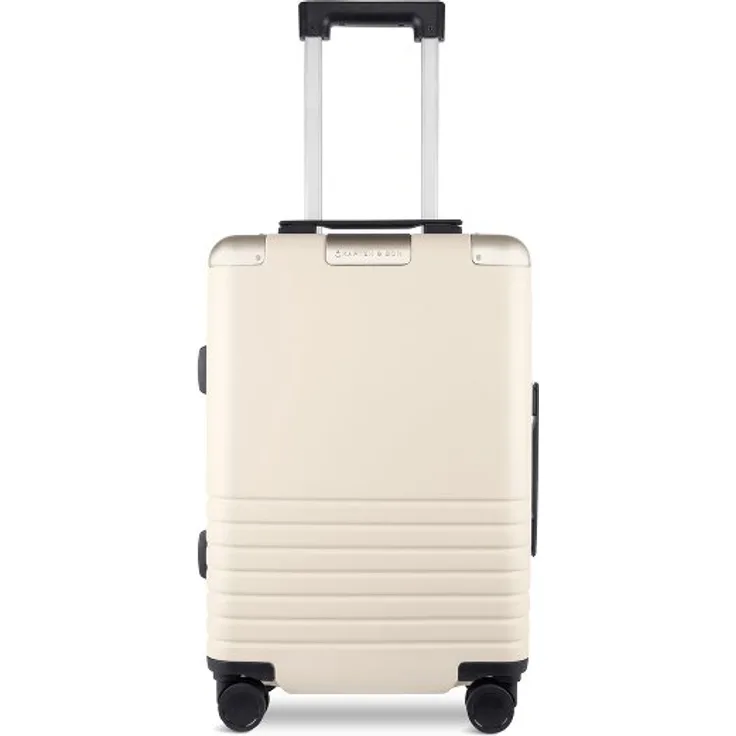 Kapten & Son Heathrow Kabinentrolley, 4 Rollen, 55 cm, beige, 100% Polycarbonat, 38 x 20 x 55 cm