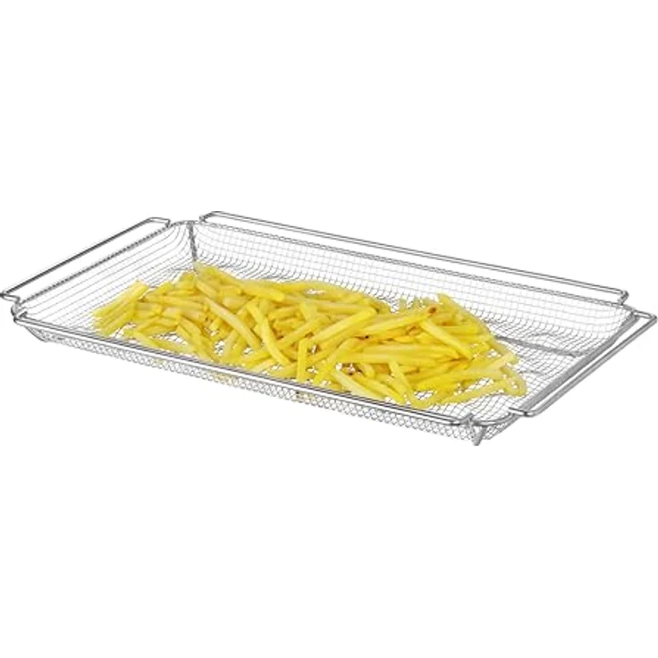 HENDI Backofenkorb CONVECTOMAT, gewellt, temperaturbeständig bis 200°C, GN1/1, 530x325x(H)40mm, Edelstahl – Bild 3