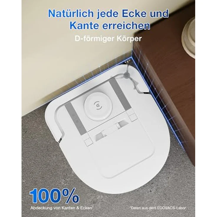 ECOVACS DEEBOT X5 HYBRID 2-in-1 Saugroboter und Handstaubsauger mit automatischer Absaugung, ZeroTangle 2.0, TrueDetect, App Steuerung, überlegene Mobilität, TrueMapping 2.0 – Bild 4