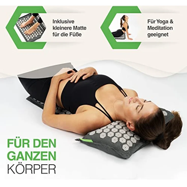 BACKLAxx® Akupressurmatte "Magnum" (Halbleinen, 100% Kokosfasern, Naturkautschuk) – Bild 4
