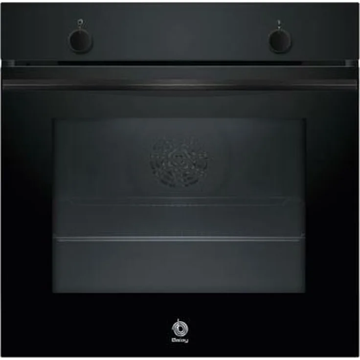 Balay 3HB5000N3, Einbaubackofen mit 3400 W, 71 L Fassungsvermögen, Schwarz, fünf Kochfunktionen, Titan-Antihaft-Emaille