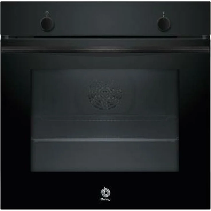 Balay 3HB5000N3, Einbaubackofen mit 3400 W, 71 L Fassungsvermögen, Schwarz, fünf Kochfunktionen, Titan-Antihaft-Emaille
