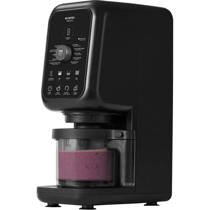 Opviq Eismaschine HFRO-01, 700 W, 10 Programme, Touch-Bedienung, schwarz