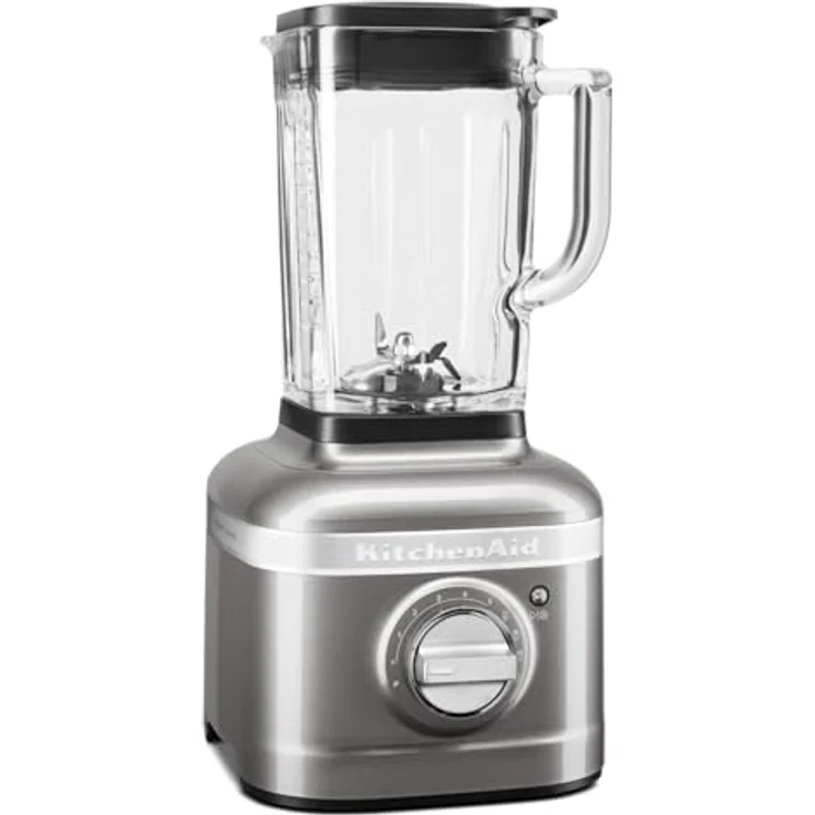 KitchenAid Artisan 5KSB4026EMS Standmixer mit IntelliSpeed, 1200W, 1,4L Glasbehälte, Medaillon Silber, Serie: 5KSB4026 – Bild 2