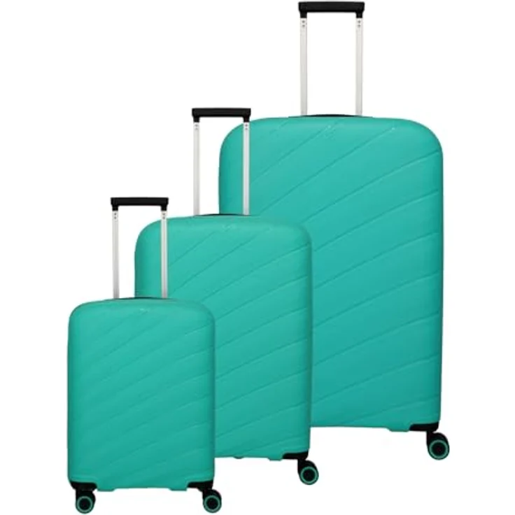 Travelite Burano 4 Rollen Kofferset 3-teilig, mit Dehnfalte und TSA-Schloss, 207 l, robustes Polypropylen – Bild 1