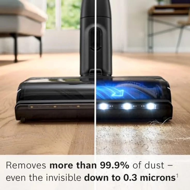 Bosch Unlimited 9 ProAnimal BBS931PET, Akkustaubsauger mit MicroClean-Technologie, motorisierter Mini Power-Düse, HEPA-Filter und 3-in-1 Zubehör, rot – Bild 6