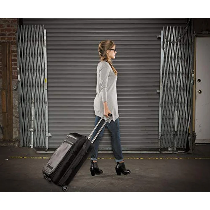 Timbuk2 Co-Pilot Koffer, 45 l Handgepäck, Schwarz, mit gepolstertem Laptopfach und innovativem Teleskopgriff – Bild 4