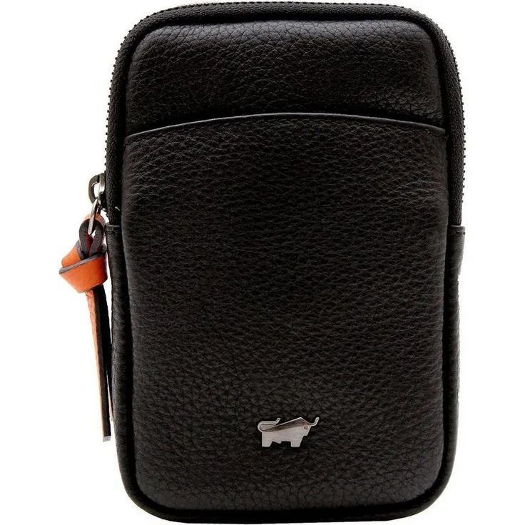 Braun Büffel Umhängetasche Novara, Smartphonefach, Schwarz