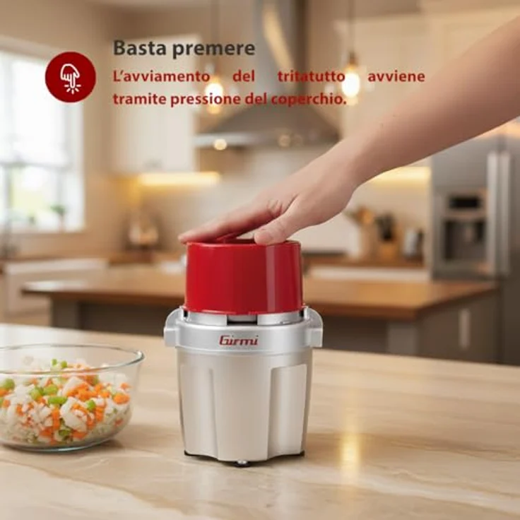 Girmi GIR0TRT20 Triatutto Leistung 500 W, Rot-Silber – Bild 7