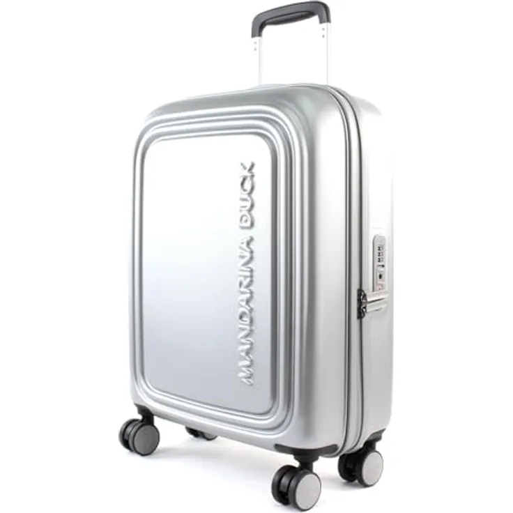 Mandarina Duck Unisex Logoduck + Trolley Cabin P10szv54 Gepäck- Koffer, Silber, 40x55x20(LxHxW) - Hardcase Kabinengröße - Spinner (4 Rollen)