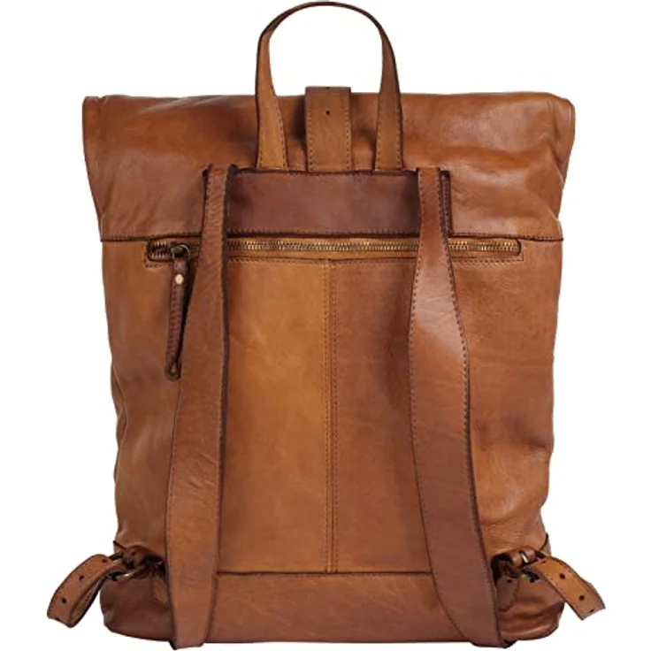forty° Tagesrucksack, echt Leder, Made in Italy, Vintage Charme, braun – Bild 4