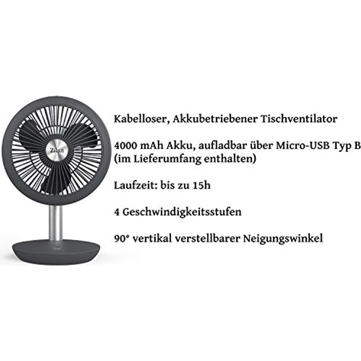 Zilan ZLN-4000 Tischventilator – Bild 2