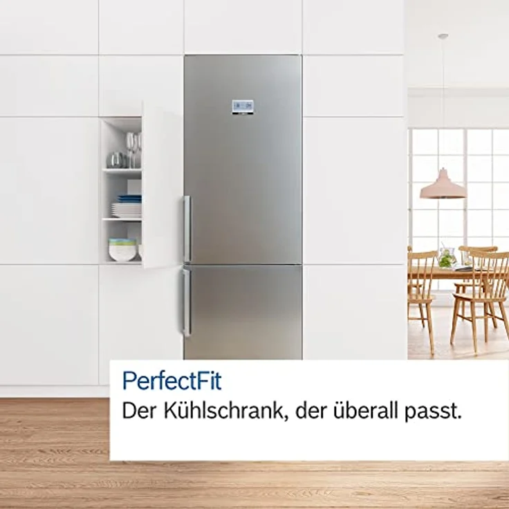 Bosch KGN49VICT Kühl-Gefrierkombination, freistehend, edelstahl mit Antifingerprint, NoFrost, Multi Airflow, 0-Grad-Zone, Schnellkühlen und -gefrieren, Breite 70 cm – Bild 8