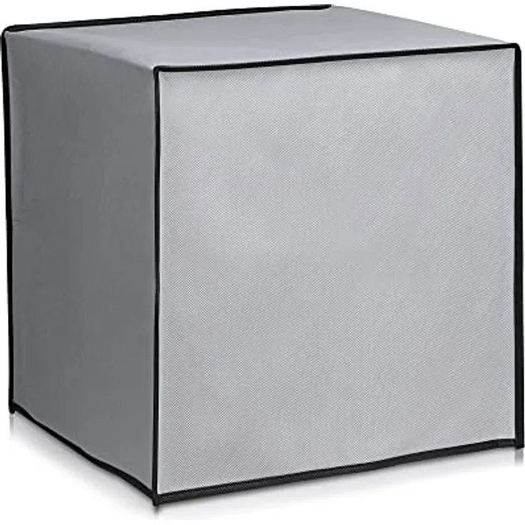 kwmobile Hülle kompatibel mit Thermomix TM5 / TM6 - Küchenmaschine Staubschutz Abdeckhaube - Staubhaube in Hellgrau