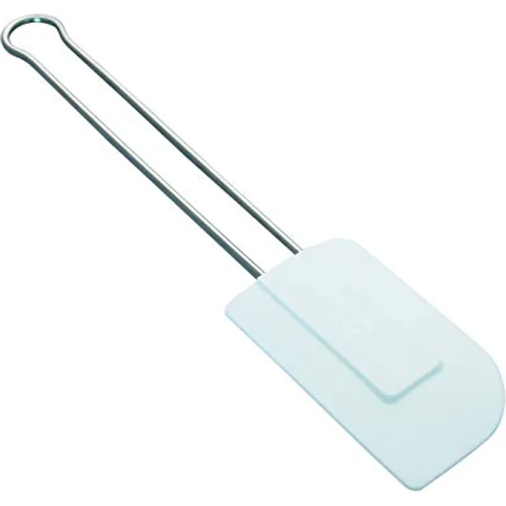 Matfer Stielschaber Teigschaber Spachtel mit Edelstahlstiel - Silikonlippe weiß 285 mm