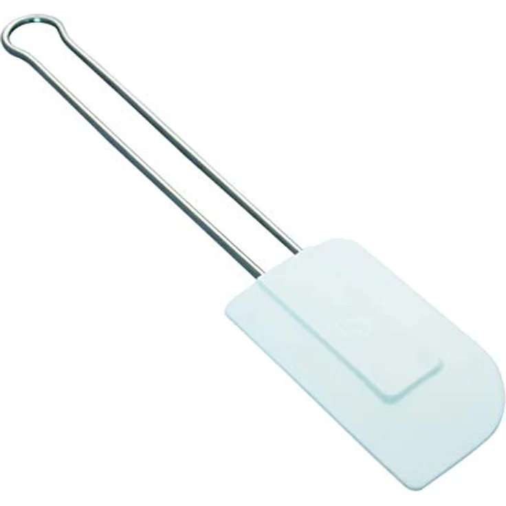 Matfer Stielschaber Teigschaber Spachtel mit Edelstahlstiel - Silikonlippe weiß 285 mm