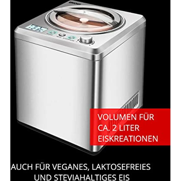 Unold Eismaschine Exklusiv mit Eisbuch 2 L, inklusive 101 Rezepte, 488999 – Bild 2
