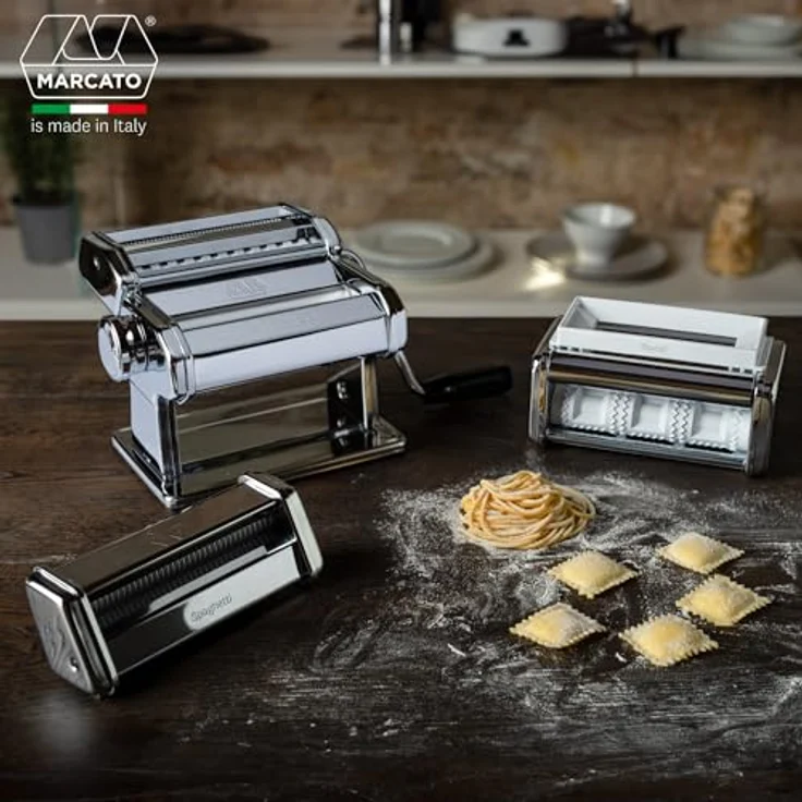 Marcato Pasta Set mit zwei Nudelwalzen Ravioli – Bild 2