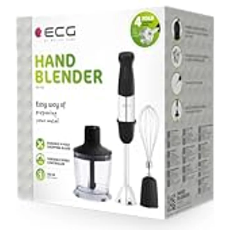 ECG RM 750 Stabmixer mit 2 Geschwindigkeitstasten Soft-Touch und 750 W Leistung, Schwarz – Bild 11