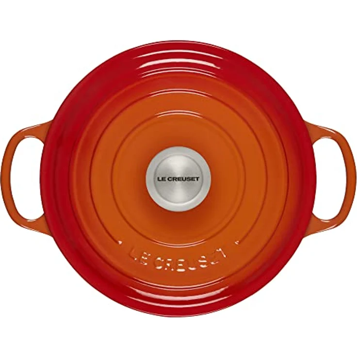 Le Creuset Signature Bräter, hoch, rund, 24 cm, ofenrot – Bild 3