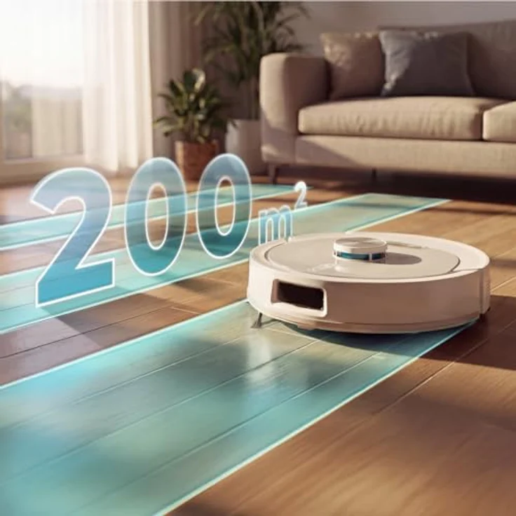 Cecotec Conga Y60, Beutelloser Staubsauger-Roboter mit Lasernavigation, 0,35 l, Perleffekt, autonom mit Selbstentleerung – Bild 6