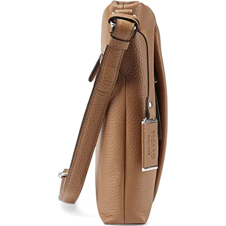 Picard Pure, Schultertasche aus Premium Rindsleder, braun, mit verdeckter Zippertasche – Bild 5