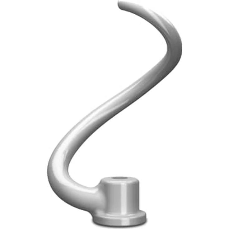 KitchenAid 5KSMBLWD Knethaken, Aluminium in Weiss, Hochwertige Material, Hochwertige Abmessungen, Robustheit, Flexible Gestaltung – Bild 1