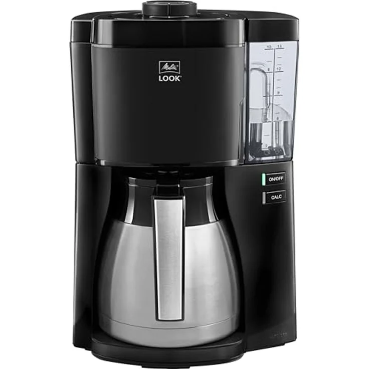 Melitta Look - Filterkaffeemaschine mit Thermkanne und Entkalkungsprogramm, schwarz – Bild 1