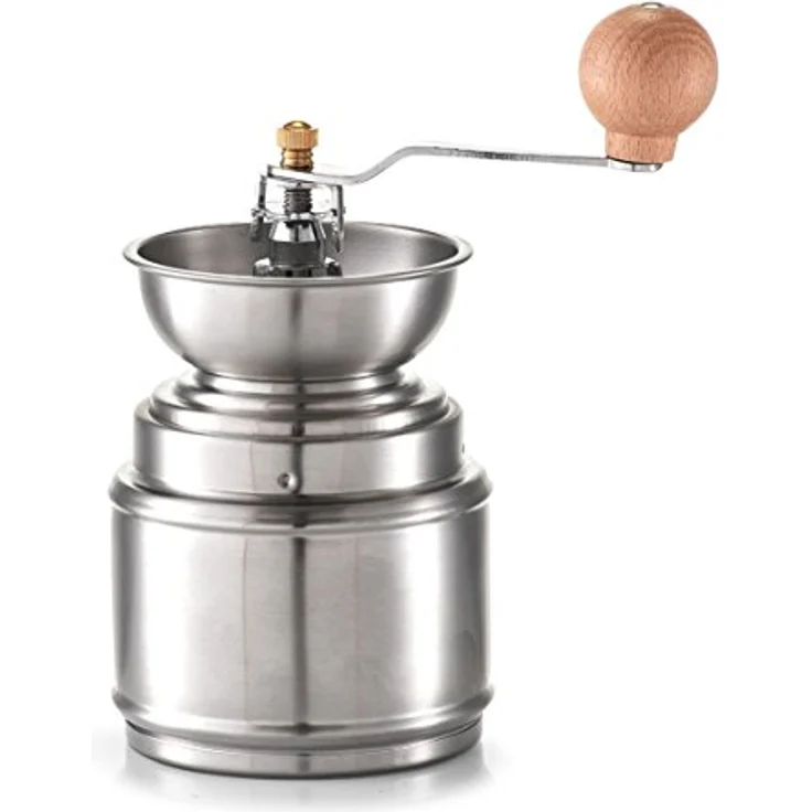 ZELLER PRESENT SCHÖNER LEBEN. PRAKTISCH WOHNEN. Zeller 27219 Kaffeemühle, Edelstahl mit hochwertigem Keramikmahlwerk, Silber – Bild 1