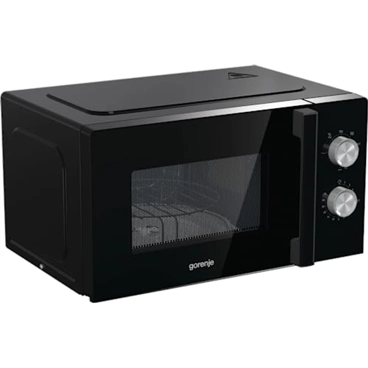 Gorenje MO20E2BH Mikrowelle, 20 L, 800 W, mit Grill-Funktion, Standgerät, 5 Leistungsstufen, Drehregler, schwarz – Bild 3