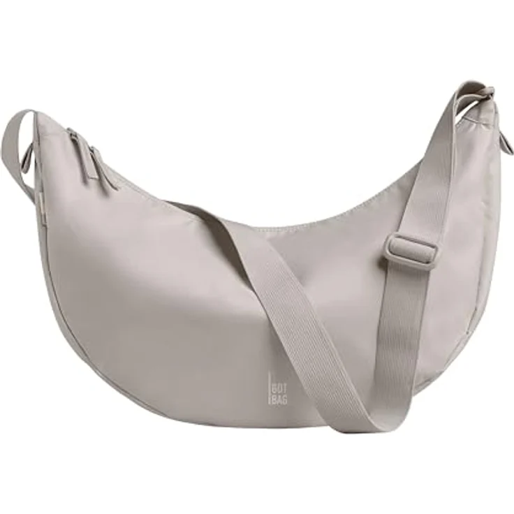 GOT BAG Moon Bag Large, Umhängetasche aus wasserabweisendem rPET-Material, Braun, verstellbarer Schultergurt, 30 x 40 cm – Bild 1