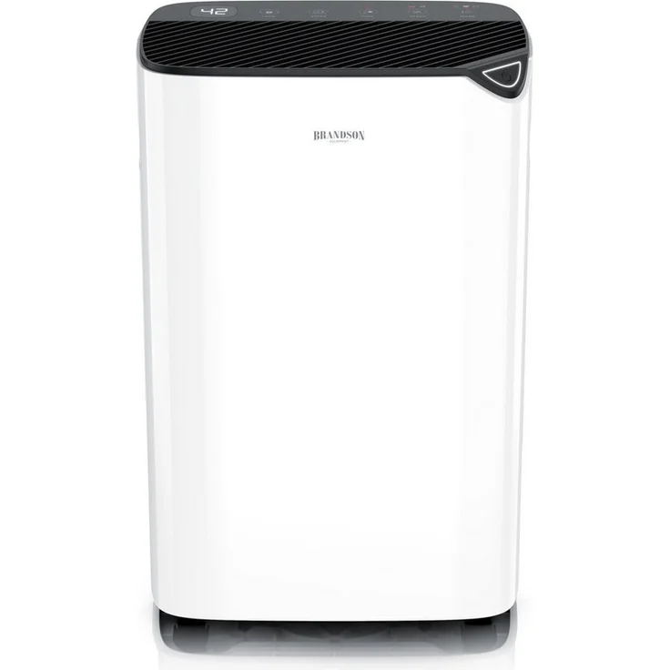 Brandson Luftentfeuchter Kompressor, 20L/24h, Automatik, Timer, 40m², 2,2L Wassertank, Ablaufschlauch, mit Rollen, Raumentfeuchter für Wäschetrocknen