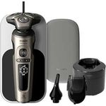 Philips Shaver S9000 Prestige SP9883/35 Elektrischer Nass- und Trockenrasierer mit SkinIQ - Spürbar glatte Rasur, SkinIQ Technologie