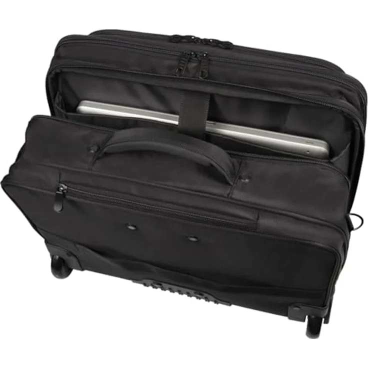 Lightpak Star 2-Rollen Businesstrolley, 45 cm mit Laptopfach, schwarz – Bild 4