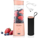 Zeegma Vitamine GO Tragbarer Mixer 300W, Mini-Mixer 450ml mit 6 Klingen, 2 Geschwindigkeiten Akku 5000 maH, 25 Anwendungen pro Ladung