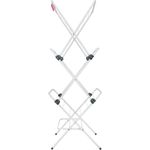 VELKEA V200 Wäschetrockner stehend aus Stahl, faltbar, weiß, max. Belastung 17 kg, 17 m nutzbare Länge