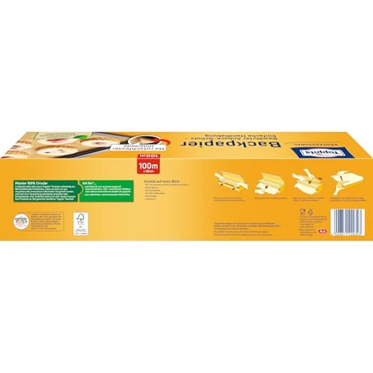 Toppits 6682538 Backpapier 100 m, Papier – Bild 3